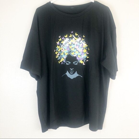 Shein Short Sleeve Print Figure Graphic Tee L - Picture 1 of 5